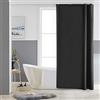 Furlinic Tende Doccia Anti-Muffa Tessuto in Poliestere, Nero Tende Doccia Angolare Impermeabile &Lavabile,Tenda Vasca da Bagno con 6 Ganci Tenda doccia 85x180cm.