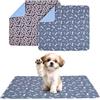 Gyxova 2 Pezzi Traversine Lavabili per Cani,80 X 90 CM Cane Puppy Pads | Riutilizzabili Assorbenti Rapidi Tappetini,Tappetino per Addestramento Riutilizzabile,Tappeti Assorbenti per Puppy Pads