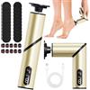 LUPATDY Pedicure Elettrico Professionale 2 in 1 Pieghevole, Set per Manicure e Pedicure con 30 Accessori, Rimuovi Calli e Lucida Unghie, 9 Velocità Regolabili, Senza Fili 8H Durata (Champagne)