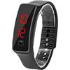 ZJchao Orologio Sportivo Digitale da Uomo, Orologio LED Cinturino Sportivo in Silicone Orologio da Polso Elettronico Militare Impermeabile da Uomo con Quadrante Digitale da 12 Ore (BLACK