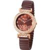JewelryWe Orologio Elastico da Polso da Donna: Orologio Analogico Cinturino in Acciaio Inssidabile con Zirconi Brillanti Idee Regalo per Lei