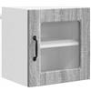 HKTMGDNG Mobile da cucina sospeso grigio sonoma 40 x 31 x 40 cm | Armadietto da cucina compatto da appendere in legno per cucina e dispensa con molto spazio e aspetto moderno.