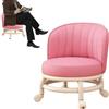 Generico Sgabello a Rotelle Seduta comoda dal design moderno | Sgabello Basso Girevole Sedia Piccola per casa, camera da letto, cucina, bagno, ufficio, bar, garage, salone, lavoro,