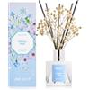 Airkeep Profumatore per Ambienti Freesia Pear, Profumatore per Ambienti con 8 Bastoncini di Fragranza, Diffusore di Fragranze per Bagno, Appartamento, Decorazione della Casa, 100ml
