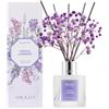 Airkeep Profumatore per Ambienti French Lavender, Profumatore per Ambienti con 8 Bastoncini di Fragranza, Diffusore di Fragranze per Bagno, Appartamento, Decorazione della Casa, 100ml