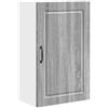 HKTMGDNG Mobile da cucina a parete grigio Sonoma 50 x 31 x 80 cm | Armadio pensile salvaspazio realizzato in robusto legno con 2 ante e 3 scomparti per cucina e dispensa.