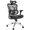 Equip Sedia da ufficio ergonomica con testa e braccioli sw