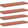 Generic Mensola a muro 4 pezzi rossa 80x23,5x3,8 cm | legno ingegnerizzato, design minimalista, 4 ripiani, supporto 10 kg, montaggio a parete