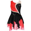 Oyolan Vestito Pattinaggio Artistico Ragazza Bambino Body Danza Strass Senza Maniche Leotard Balletto Body Ginnastica Costume Spettacolo