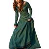 ORANDESIGNE Donna Vestito Medievale a Manica Lunga Costume Cosplay Principessa Vestito Gotico Rinascimentale