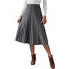 seiveini Gonna Donna Lunga in Maglia Plissettata Invernali | Gonne, a Pieghe, Linea A, Vita Elastica, Chic, Elegante, Trapezio, Fluido, Midi, Skirts