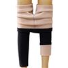 Onsoyours Leggins Pile Donna Invernali Termici Leggins Felpati Vita Alta Leggings Foderati in Pile Pantaloni Caldi Elasticizzati