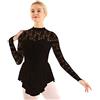 Freebily Vestito da Pattinaggio Artistico per Donna da Ragazza Pizzo Floreale Vestito da Ballo Latino Donna Dancewear Costume da Danza Classica