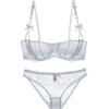 Generico Completino Sexydonna Hard Completo Intimo Donna Intimo Donna Finiture Artigianali Reggiseno Oversize in Pizzo Morbido, Comodo E Traspirante