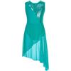 JEATHA Bambina Abito da Ballo Lirico Balletto con Paillettes Body da Danza Classica Vestito Danza Moderna Abito da Pattinaggio Ghiaccio Body Ginnastica Ritmica