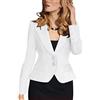 ORANDESIGNE Donna Giacca da Abito Blazer Leggero e Sottile Elegante Manica Lunga a Aperto Casual Scollo Risvolto Classico Ufficio Business Blazer Gilet Tailleur Giacca con Bottoni