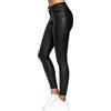 Onsoyours Pantaloni Donna Leggings in Pelle Pantaloni Ecopelle Collant Sexy Leather Pants Sexy Slim Vita Alta Pantaloni Elastici in Pu Basic Nero XL