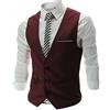 Oanviso Senza Maniche a Gilet da Uomo Tinta Unita Vest Classico Gilet da Abito Casual Monopetto Gilet Slim Fit Vest da Morbido Elegante con Scollo a V per Nozze Festa Attività Panciotto