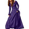 ORANDESIGNE Donna Vestito Medievale a Manica Lunga Costume Cosplay Principessa Vestito Gotico Rinascimentale