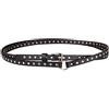 AMOYER Doppia pelle Punk Cintura Faux cinture sottili borchie delle donne adatto per Jeans Femminile