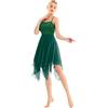 CHICTRY Ragazza Donna Vestito da Danza Classica Lirica Balletto Leotard Body da Ginnastica Abito da Ballo Contemporaneo Dancewear Senza Manica Elegante Allenamento Spettacolo