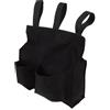 TOPBATHY Borsa per Palline da Arbitro Baseball, Cintura Regolabile nera | Oxford, Interno Spazioso, Tasca Laterale, 31x24,5x7,5cm, per Softball e Allenamento
