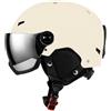 XLWLLNJ Casco da Sportivo Visiera a Specchio Casco da Sportivo Visiera Regolabile per, Avventure Neve, Snowboard