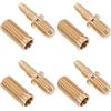 Healeved 4 Set Perno di Giunzione da Biliardo, Estensione in ottone | Fissaggio senza Attrezzi, Texture Lavorata Precisione, Oro, per Principianti e Persone di Altezza Ridotta