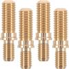 minkissy 4 Set Connettore per Stecca da Biliardo in Ottone per estensione | Finitura Lavorata Precisione, Presa Stabile, Regolazioni Rapide, per Principianti e Persone Basse