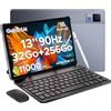 DOOGEETab U13 Tablet 13 Pollici 32GB RAM+256GB ROM (2TB TF) 11000mAh Gaming Tablet Android 16, Unisoc T7280 Octa Core, 13MP/WidevineL1/ WiFi 5/Face ID/OTG/Tablet con Tastiera e Penna, Mouse, Grigio