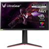 LG 32GP850 UltraGear Gaming Monitor 32 QHD NanoIPS 1ms HDR 10, 2560x1440, G-Sync Compatible e AMD FreeSync Premium 180Hz, HDMI 2.0 (HDCP 2.2), Display Port 1.4, USB 3.0, AUX, Flicker Safe, Nero