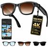 Haulvean Occhiali Intelligenti con Telecamera, Smart Glasses AI 8MP, 3 lenti | Occhiali Smart Video 4K HD, 290 mAh, Chiamate Bluetooth, WiFi Transfer, IP65, Musica, Traduzione in Tempo Reale