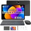 Blackview ZENO 5 11 Pollici Tablet con Tastiera e Mouse, 12GB+128GB/2TB Android 16 Tablet 4G, 2 Altoparlanti, Widevine L1, 8300mAh, Dual SIM, PC Mode,WiFi,OTG,Protettiva+Penna intelligente, Nero