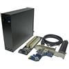 H&D HYALINE & DORA PCI-E To PCI Riser Card Optical Drive HubBay 2 Slot 32bit PCI Dock