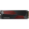 Samsung 990 PRO MZ-V9P1T0GW - SSD - verschl?sselt - 1TB - intern - M.2 2280 - PCIe 4,0 x4 (NVMe) - 256-Bit-AES - TCG Opal Encryption 2,0 - integrierter K?hlk?rper (MZ-V9P1T0GW)
