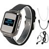 Cryfokt Orologio con Registratore Vocale, Schermo di Protezione per gli Occhi Hi-Fi Bluetooth 4.2 Stereo Senza Perdita di Dati con Contapassi e Spegnimento con Timer per E-book, p (32GB)