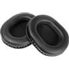 TaiZiChangQin HA-S75N - Cuscinetti auricolari di ricambio compatibili con cuffie JVC HA-S75N, in pelle proteica e memory foam, colore nero