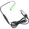 NVOQILIN Adattatore di alimentazione da USB a batteria AA LR6 da 1,5 V per luce LED, orologi da tavolo elettronica senza fili