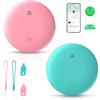 ZOYDP 2 Pezzi Tag GPS (Solo iOS), Batteria Sostituibile, Impermeabile IP67 Portachiavi GPS, Localizzatore GPS Senza SIM, GPS Tracker, Tracker GPS per Chiavi, Biciclette, Portafogli, Borse