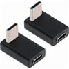 xiwai 90 Gradi Ad Angolo Tipo Micro USB Femmina a Tipo-C Maschio USB-C USB2.0 Adattatore Dati di Alimentazione 2 pz/lotto