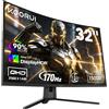 KOORUI 32 Pollici Schermo Curvo 170Hz QHD 1ms MPRT 2560 x 1440 G3221SC | Pannello VA 1500R, AdaptiveSync, HDMI 2.0, DP 1.2, inclinazione regolabile Monitor Gaming