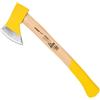 STREND PRO WoodHand accetta AX201 1000 g | manico in legno 430 mm | testa verniciata gialla con filo argentato | per piccoli lavori di spacco | per legna da ardere e da camino