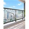 Generico Schermo Balcone in PVC Trasparente con Occhielli, Copertura Ringhiera | Il PVC trasparente riduce correnti d'aria e spruzzi di pioggia mantenendo la vista.(100x180cm (39.37x70.87in))