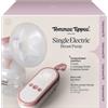 Tommee Tippee Tiralatte elettrico singolo, grado ospedaliero, morbido cuscino massaggiante in silicone, flangia da 24 mm + 5 inserti, 2 modalità e fino a 9 livelli, silenzioso, ricaricabile tramite