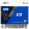 KMC Unisex - Adulto X9SL Ti-N X9 SL Catena a 9 velocità, 114 Maglie