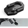 NICECNC Cuscinetto di Estensione per Cavalletto laterale, Cuscinetto di Ingrandimento, Ricambio per il Codice 50000199, Compatibile con Sportster S RH1250S 2021-2024, Nero