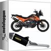 MOTOTOPGUN scarico omologato open arrow race-tech in alluminio nero con fondello in carby compatibile con ktm 890 adventure 2021 2022 2023 mototopgun 71904akn