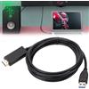 Lustrens Adattatore USB a HDMI, cavo da 1,8 metri, risoluzione 1080P, compatibile con PC, laptop, HDTV e sistemi Windows