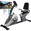Merkloos Cyclette reclinata - Ergometro reclinato - Massa volano 13 kg - 12 programmi di allenamento - App Bluetooth