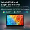 Lustrens Laptop da 14 pollici con processore Intel N100, 16 GB di RAM, 512 GB di SSD e schermo IPS touchscreen